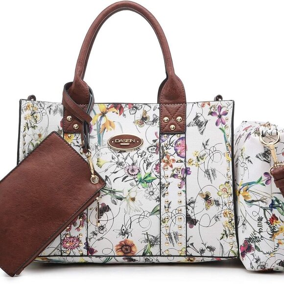 Purses Handbags for Women Tote Wallet Set Top Handle Satchel Shoulder Hobo Bag 3 - Picture 1 of 6